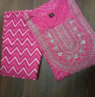 BEAUTIFUL KURTI HEAVY COTTON EMBROIDERY WORK