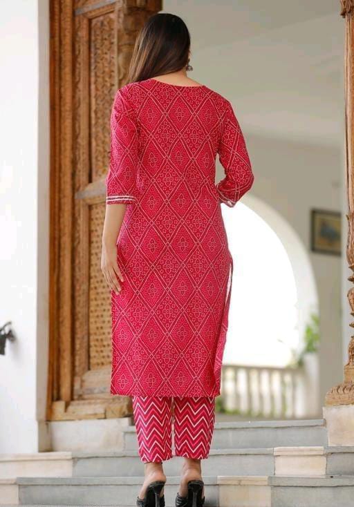 BEAUTIFUL KURTI HEAVY COTTON EMBROIDERY WORK