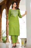 BEAUTIFUL KURTI HEAVY COTTON EMBROIDERY WORK