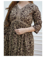 Trendy Brown Kurti Set