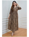 Trendy Brown Kurti Set